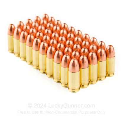 Large image of Cheap 9mm Ammo For Sale - 124 gr FMJ - GECO Swiss Ammunition For Sale - 50 Rounds