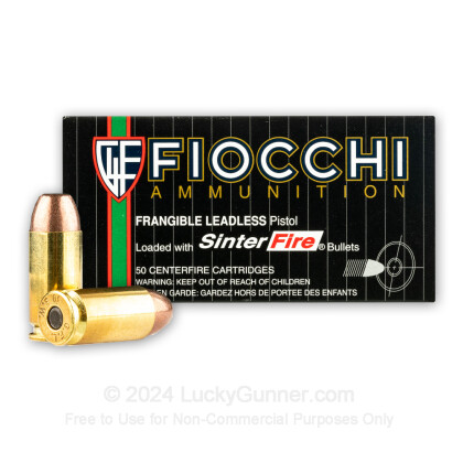 Large image of Premium 40 S&W Ammo For Sale - 125 Grain RHVF Ammunition in Stock by Fiocchi - 50 Rounds