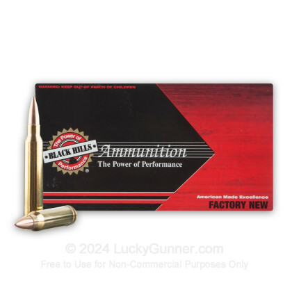 Large image of Premium 300 Winchester Magnum Ammo For Sale - 190 Grain Match HPBT Ammunition in Stock by Black Hills - 20 Rounds