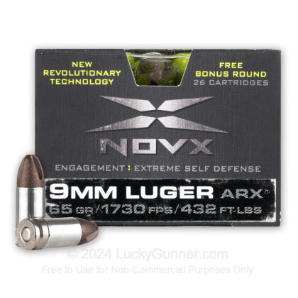 Image 1 of NovX 9mm Luger (9x19) Ammo