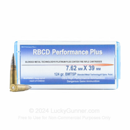 Image 1 of RBCD Performance Plus 7.62X39 Ammo
