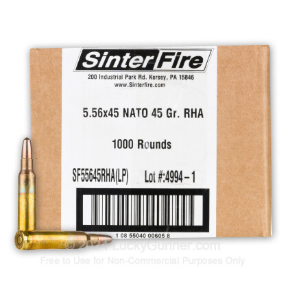 Image 1 of SinterFire 5.56x45mm Ammo