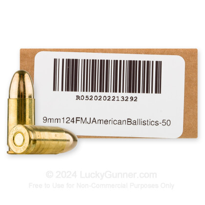 Image 2 of American Ballistics 9mm Luger (9x19) Ammo