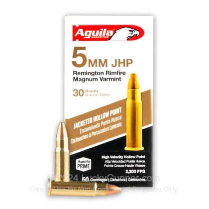 Image 1 of Aguila 5mm Remington Magnum Ammo