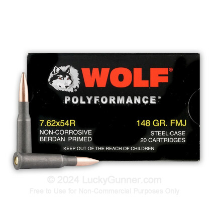Image 1 of Wolf 7.62x54r Ammo