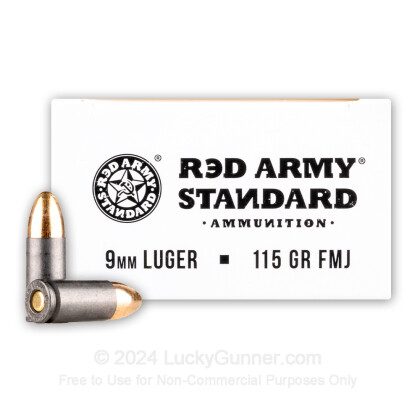 Image 2 of Red Army Standard 9mm Luger (9x19) Ammo