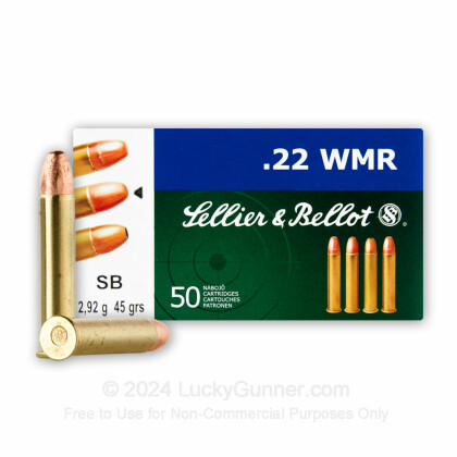 Image 1 of Sellier & Bellot .22 Magnum (WMR) Ammo