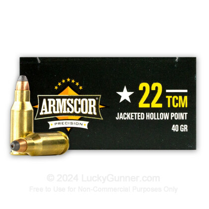 Image 1 of Armscor .22 TCM Ammo