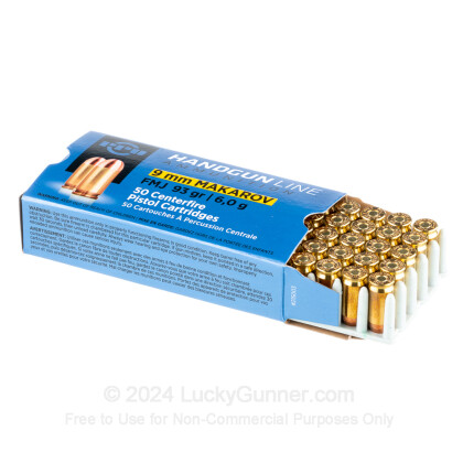 Large image of Bulk 9mm Makarov Ammo For Sale - 93 Grain FMJ Ammunition in Stock by Prvi Partizan - 1000 Rounds