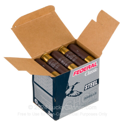 Large image of Bulk 10 Gauge Ammo For Sale - 3-1/2” 1-5/8oz. #1 Steel Shot Ammunition in Stock by Federal Classic Steel - 250 Rounds