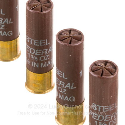 Large image of Bulk 10 Gauge Ammo For Sale - 3-1/2” 1-5/8oz. #1 Steel Shot Ammunition in Stock by Federal Classic Steel - 250 Rounds
