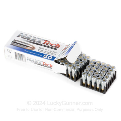 Image 3 of MaxxTech 9mm Luger (9x19) Ammo