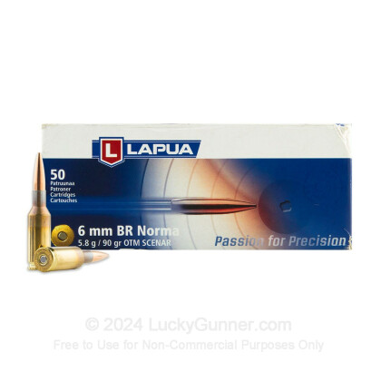 Image 2 of Lapua 6mm B.R. Norma Ammo