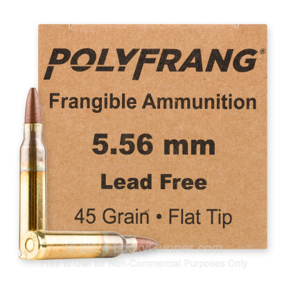 Image 1 of Polyfrang 5.56x45mm Ammo
