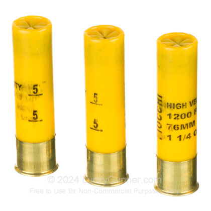 Large image of Cheap 20 Gauge Ammo For Sale - 3” 1-1/4oz. #5 Shot Ammunition in Stock by Fiocchi - 25 Rounds