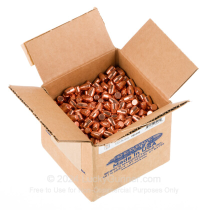Large image of Quantity - 1000 bullets per box Manufacturer - Berry's Bullets - 125 grain flat point solid Diameter - .357"