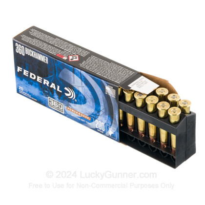 Large image of 360 Buckhammer Ammo For Sale - Federal 200gr JSP - 20 Rounds