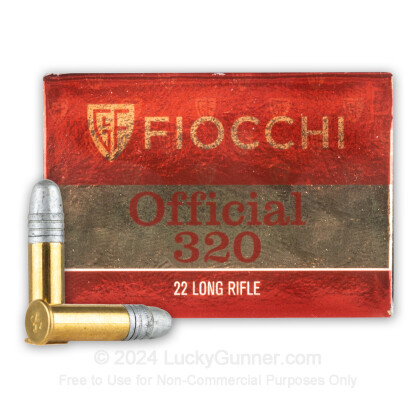 Large image of Cheap 22 LR Ammo For Sale - 40 Grain LRN Ammunition in Stock by Fiocchi - 50 Rounds