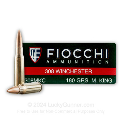 Large image of Bulk 308 Ammo For Sale - 180 Grain MatchKing HP Ammunition in Stock by Fiocchi Extrema - 200 Rounds