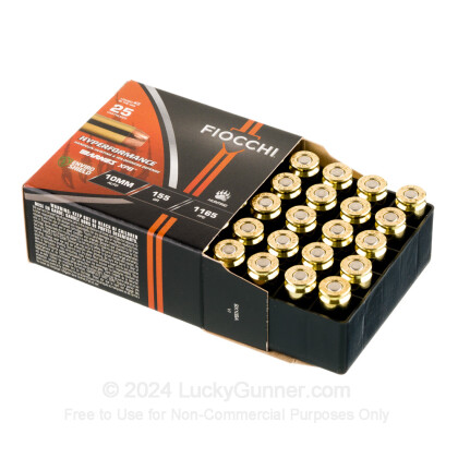 Large image of Fiocchi 10mm Auto Ammo For Sale - 155gr SCHP - 25 Rounds