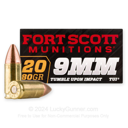 Image 1 of Fort Scott Munitions 9mm Luger (9x19) Ammo