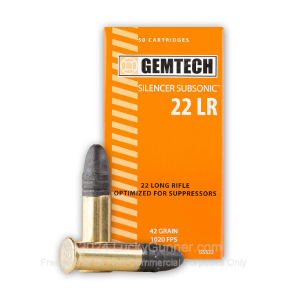 Image 1 of Gemtech .22 Long Rifle (LR) Ammo