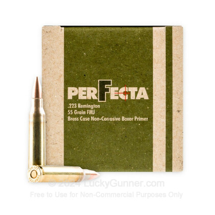 Large image of Bulk 223 Rem Ammo For Sale - 55 Grain FMJ Ammunition in Stock by Fiocchi PerFecta - 1000 Rounds