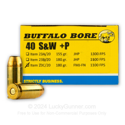 Image 1 of Buffalo Bore .40 S&W (Smith & Wesson) Ammo