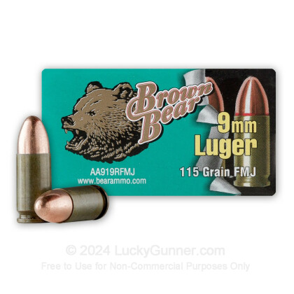 Image 1 of Brown Bear 9mm Luger (9x19) Ammo