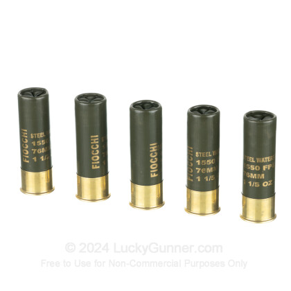 Large image of Cheap 12 Gauge Ammo For Sale - 3” 1-1/5oz. #2 Steel Shot Ammunition in Stock by Fiocchi - 25 Rounds