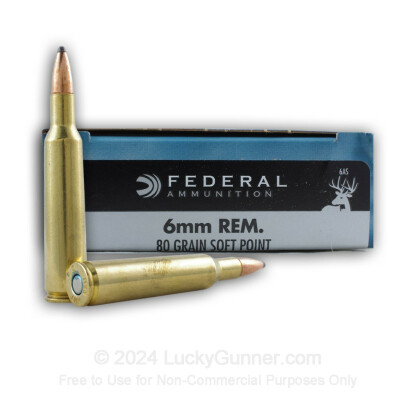 Image 1 of Federal 6mm Remington Ammo
