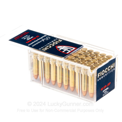 Large image of Bulk 22 WMR Ammo For Sale - 40 gr JSP - Fiocchi 22 Magnum Rimfire Ammunition In Stock - 2000 Rounds