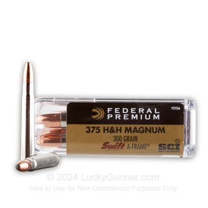 Image 1 of Federal .375 H&H Magnum Ammo