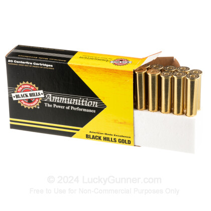 Large image of Premium 45-70 Government Ammo For Sale - 325 Grain HoneyBadger Ammunition in Stock by Black Hills Gold - 20 Rounds