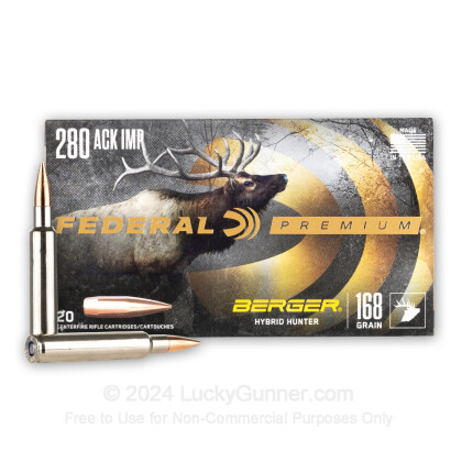 Image 1 of Federal 280 Ackley Improved Ammo