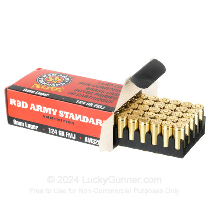 Image 3 of Red Army Standard 9mm Luger (9x19) Ammo