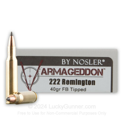 Image 1 of Nosler Ammunition .222 Remington Ammo
