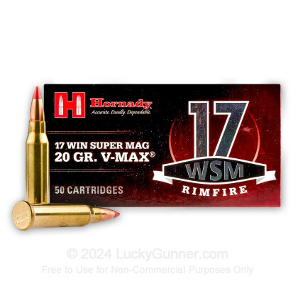 Image 1 of Hornady .17 Win Super Mag (WSM) Ammo