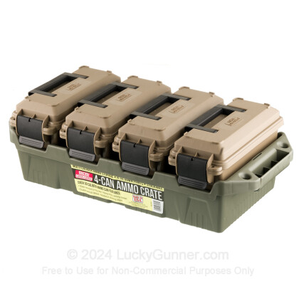 Large image of MTM Case-Gard Dark Earth/Forest Green Brand New 4 30 Cal Ammo Can Crates For Sale