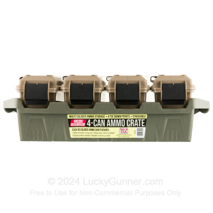 Large image of MTM Case-Gard Dark Earth/Forest Green Brand New 4 30 Cal Ammo Can Crates For Sale