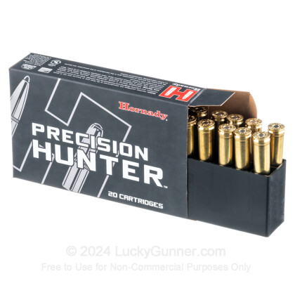 Large image of Premium 257 Weatherby Mag Ammo For Sale - 110 Grain ELD-X Ammunition in Stock by Hornady Precision Hunter - 20 Rounds