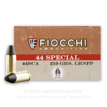 Large image of 44 S&W Special - 210 gr LFP - Fiocchi Ammunition - 50 Rounds