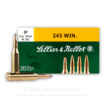 Image 2 of Sellier & Bellot .243 Winchester Ammo