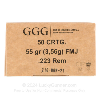 Image 3 of GGG Ammunition .223 Remington Ammo