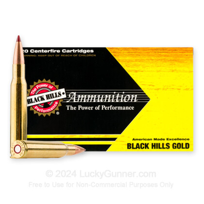 Large image of Premium 30-06 Ammo For Sale - 178 Grain ELD-X Ammunition in Stock by Black Hills Gold - 20 Rounds
