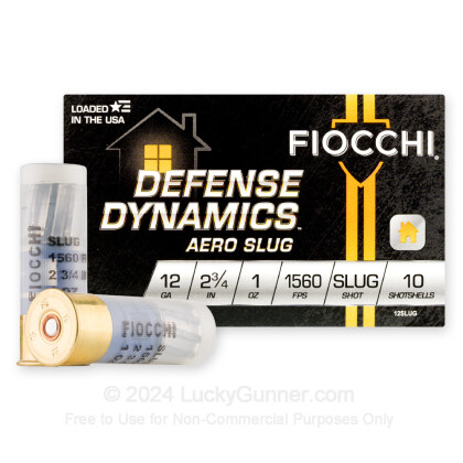 Large image of Cheap 12 ga Slugs For Sale - Fiocchi 1 oz Aero Slug Ammo - 10 Rounds