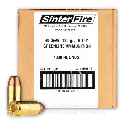 Image 1 of SinterFire .40 S&W (Smith & Wesson) Ammo