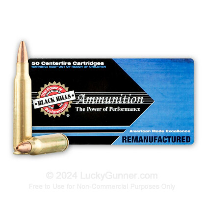Large image of Cheap 223 Remington Ammo For Sale - 36 Grain Remanufactured Varmint Grenade HP Ammunition in Stock by Black Hills - 50 Rounds