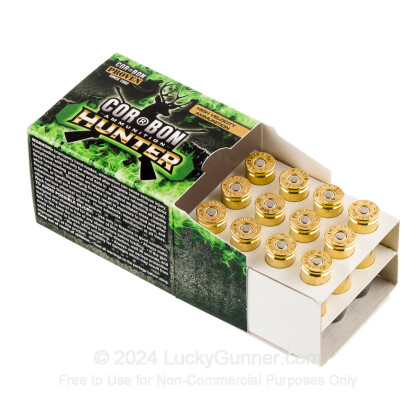 Premium 500 S&W Mag Ammo For Sale - 440 Grain Hard Cast Ammunition in Stock  by Corbon Hunter - 12 Rounds