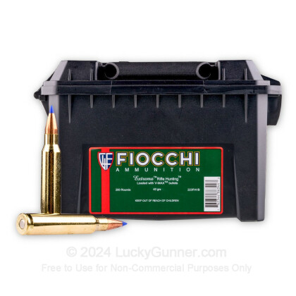 Large image of Bulk 223 Rem - 40 gr V-MAX - Fiocchi - 200 Rounds In Ammo Can